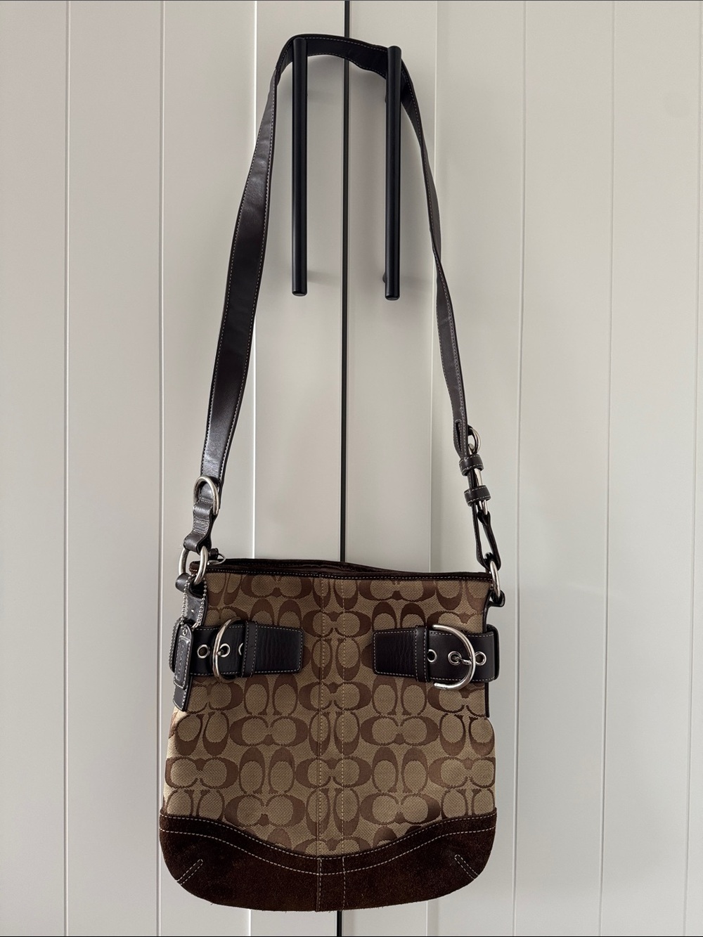 Coach Women’s Vinrage Messenger Bag Interior Patch in Dark Brown - Brown